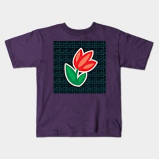 Red flower Kids T-Shirt